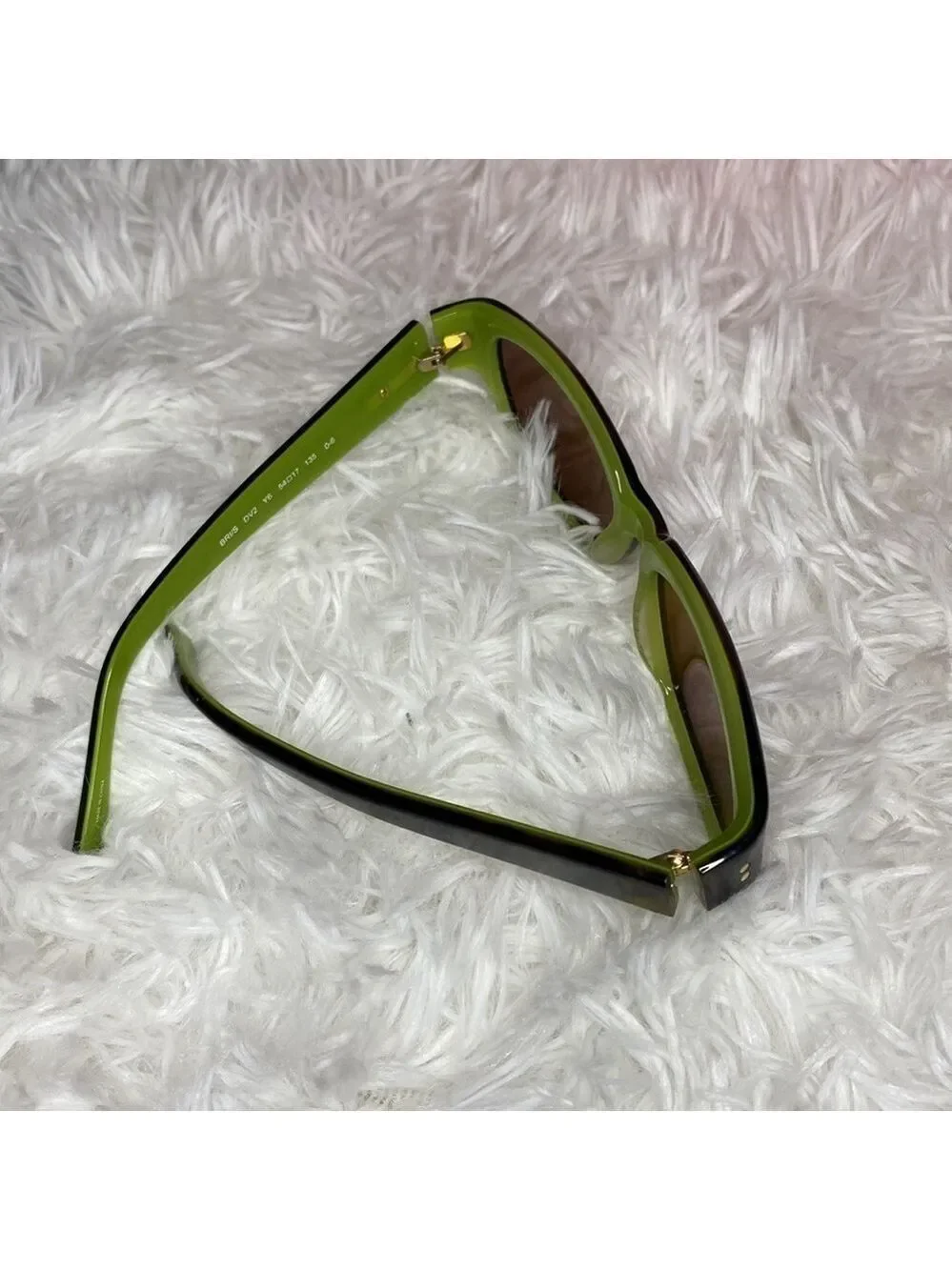 Kate Spade Y2K vintage rectangular/rounded green & tortoise color